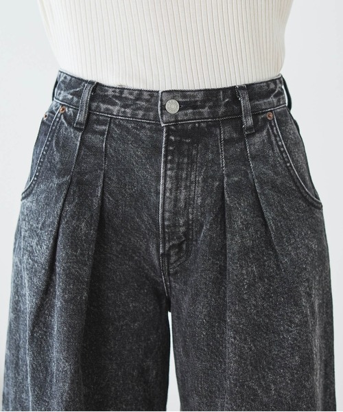 EDWIN(エドウィン)の「essentials タックワイドデニムパンツ(デニムパンツ・レディース・ブラック系その他/ブルー系その他・X-SMALL/SMALL/MEDIUM/LARGE)」の9枚目の写真