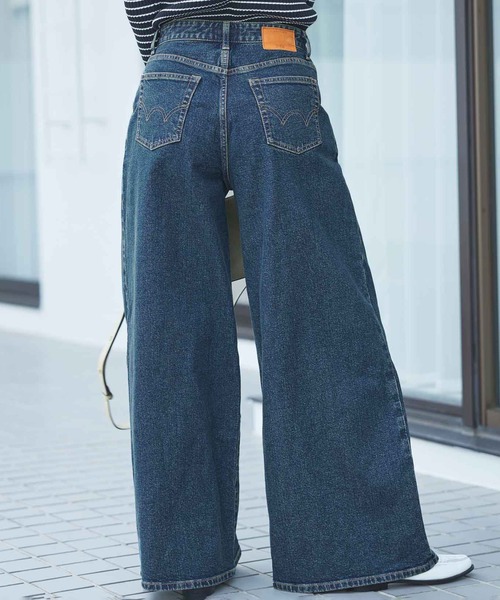 essentials タックワイドデニムパンツ（デニムパンツ）｜EDWIN