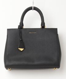 【未使用品】CHARLES & KEITH ブラック ハンドバッグ ハンドバッグ(レディース) - ブラック | CHARLES & KEITH