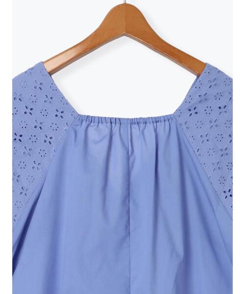 Lugnoncure(ルノンキュール)の「アイレットレースワンピース(ワンピース・レディース・ベージュ/ブルー/ブラック・F)」の7枚目の写真