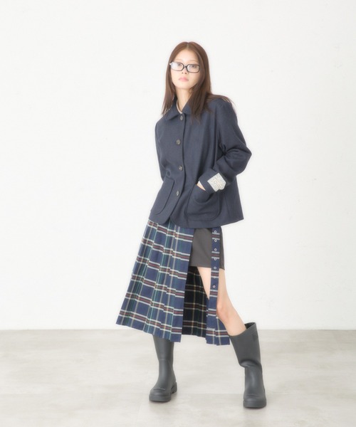 FCMM（エフシーエムエム）の「【日本限定】TAG JACKET COAT / タグジャケットコート（その他アウター・レディース・ネイビー/グレー・MEDIUM/SMALL）」の19枚目の写真