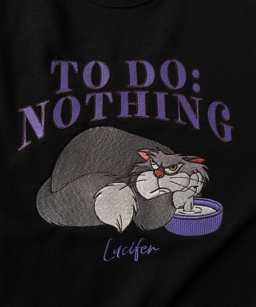 Disney（ディズニー）の「【71】【Disney/ディズニー】ミッキーマウス/トイストーリー/ルシファー/ズートピア アップリケ サガラ刺繍 裏毛スウェット/レディース（スウェット・レディース・アッシュグレー/ライトブルー/ブラック/ピンク/レッド/パープル/ブラック系その他/クリーム・M/L）」の15枚目の写真