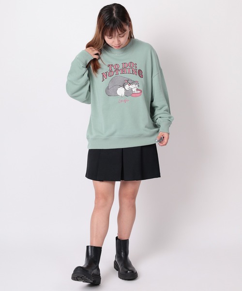 Disney（ディズニー）の「【71】【Disney/ディズニー】ミッキーマウス/トイストーリー/ルシファー/ズートピア アップリケ サガラ刺繍 裏毛スウェット/レディース（スウェット・レディース・アッシュグレー/ライトブルー/ブラック/ピンク/レッド/パープル/ブラック系その他/クリーム・M/L）」の20枚目の写真