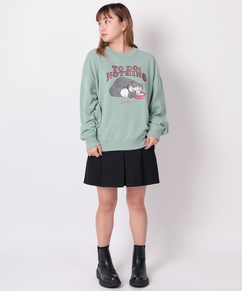 Disney（ディズニー）の「【71】【Disney/ディズニー】ミッキーマウス/トイストーリー/ルシファー/ズートピア アップリケ サガラ刺繍 裏毛スウェット/レディース（スウェット・レディース・アッシュグレー/ライトブルー/ブラック/ピンク/レッド/パープル/ブラック系その他/クリーム・M/L）」の19枚目の写真