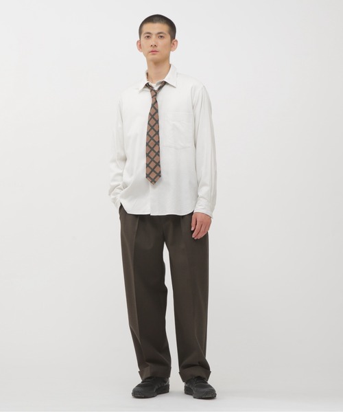 BRUSHED COTTON SILK TWILL（シャツ/ブラウス）｜MARGARET HOWELL