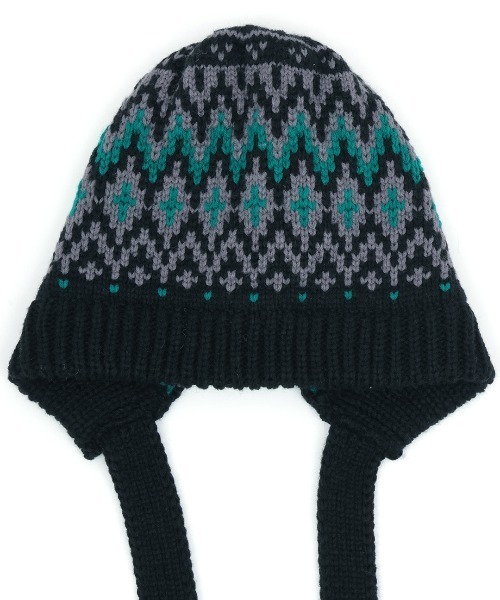 チチカカ(チチカカ)の「紐付きニットキャップ(ニットキャップ/ビーニー・レディース・オフホワイト/ブラック・FREE)」の10枚目の写真