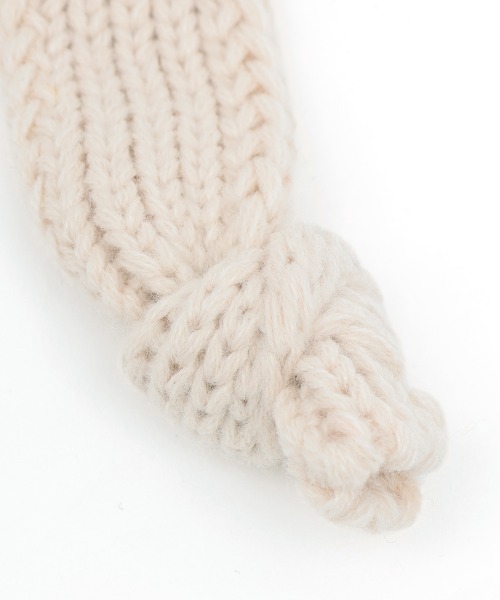 チチカカ(チチカカ)の「紐付きニットキャップ(ニットキャップ/ビーニー・レディース・オフホワイト/ブラック・FREE)」の12枚目の写真