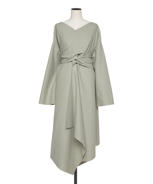muller of yoshiokubo ミュラーオブヨシオクボ / WOOL WRAP DRESS