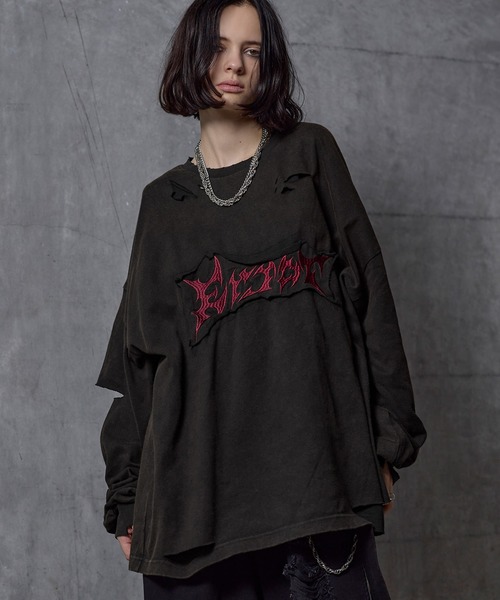 ERAR】ケミカルウォッシュ加工/スプレー加工 ハイダメージ