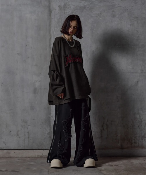 ERAR】ケミカルウォッシュ加工/スプレー加工 ハイダメージヴィンテージ