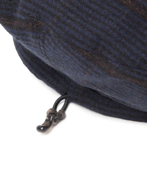 NEW ERA(ニューエラ)の「NEW ERA/ニューエラ ベレー帽 BERET チェック ブラック 14667779(ハンチング/ベレー帽・メンズ・チェック・S/M)」の6枚目の写真