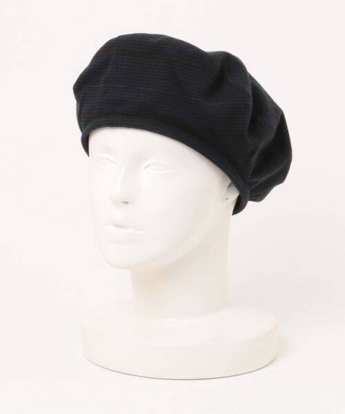 NEW ERA(ニューエラ)の「NEW ERA/ニューエラ ベレー帽 BERET チェック ブラック 14667779(ハンチング/ベレー帽・メンズ・チェック・S/M)」の7枚目の写真