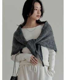 Re:EDIT（リエディ）の「[2025AW COLLECTION]ウール混ニットマルチウェイトライアングルスカーフ（マフラー・レディース）」
