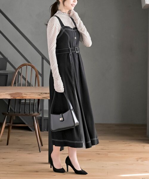 rps（アールピーエス）の「チュール切替ジャンスカ（ジャンパースカート・レディース・ボルドー/ネイビー/グレー/ブラック・フリー）」の16枚目の写真