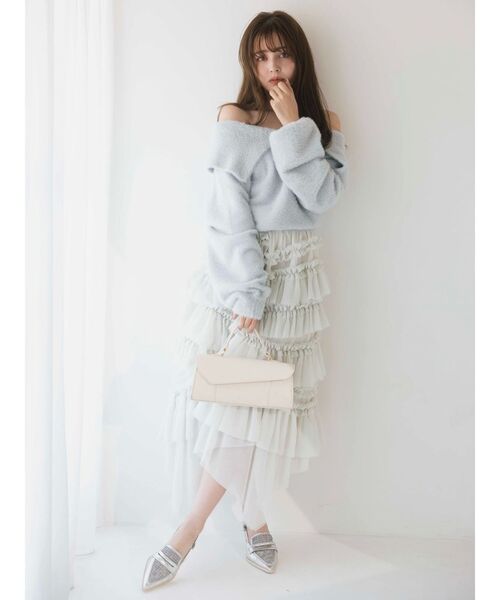 dazzlin（ダズリン）の「ランダムティアードチュールスカート