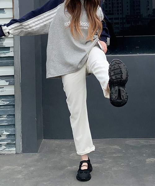 c.u.l(シーユーエル)の「クロスコード バレエ メリージェーン スニーカー culs149(スニーカー・レディース・ブラック・37/36/38/39)」の4枚目の写真