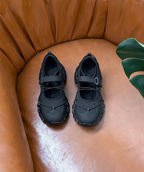 c.u.l(シーユーエル)の「クロスコード バレエ メリージェーン スニーカー culs149(スニーカー・レディース・ブラック・37/36/38/39)」の10枚目の写真