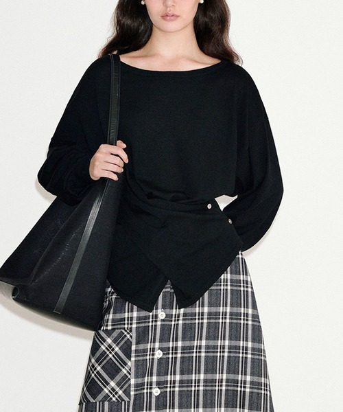 クロスプラケット ウールニットトップス FQ25S211【Fano Studios