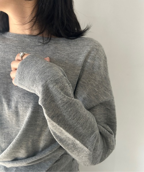 セール】クロスプラケット ウールニットトップス FQ25S211【Fano