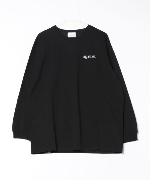 EGOIST(エゴイスト)の「ラインストーンロゴユニセックスロンT(Tシャツ/カットソー・レディース・ホワイト/ブラック・FREE)」の3枚目の写真