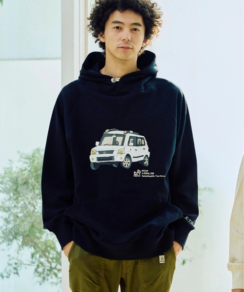 NISSAN×gsc 空紡糸裏毛 X-TRAIL コンチョプルパーカー（パーカー）｜go