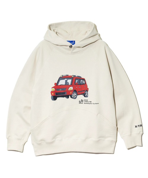 NISSAN×gsc 空紡糸裏毛 X-TRAIL コンチョプルパーカー（パーカー）｜go