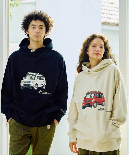 NISSAN×gsc 空紡糸裏毛 X-TRAIL コンチョプルパーカー（パーカー）｜go