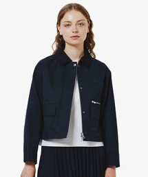 激レア/XL LACOSTE ブルゾン ネイビー ベロア 裏地キルティング ロゴ 激レア/XL LACOSTE ブルゾン ネイビー ベロア 裏地キルティング