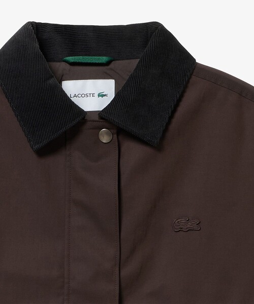 セール】コーデュロイカラーショート丈 ジップアップブルゾン