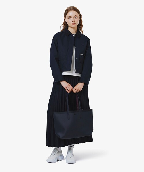 コーデュロイカラーショート丈 ジップアップブルゾン（ブルゾン