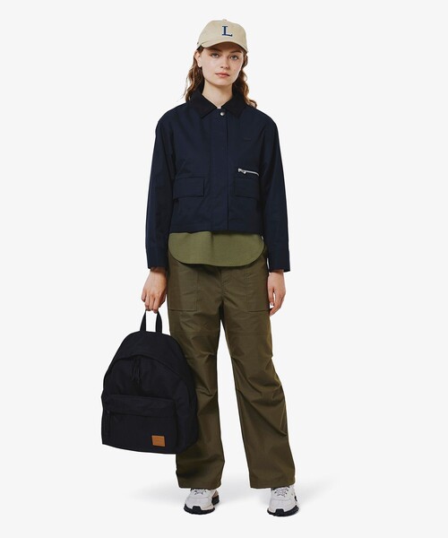 コーデュロイカラーショート丈 ジップアップブルゾン（ブルゾン