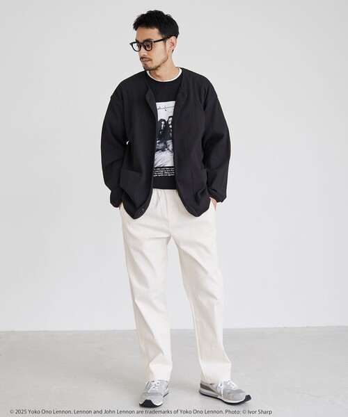 coen（コーエン）の「コンフォートワッフルカーディガン（カーディガン/ボレロ・メンズ・ナチュラル/ダークグレー・XL/L/M/S）」の6枚目の写真