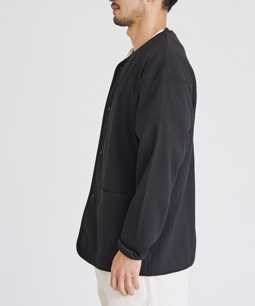 coen（コーエン）の「コンフォートワッフルカーディガン（カーディガン/ボレロ・メンズ・ナチュラル/ダークグレー・XL/L/M/S）」の10枚目の写真