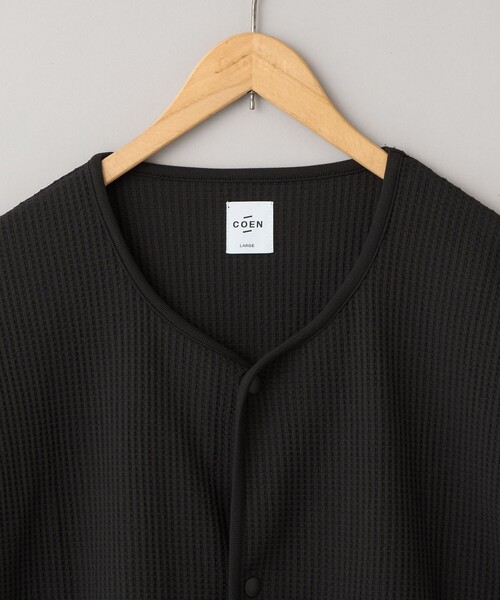 coen（コーエン）の「コンフォートワッフルカーディガン（カーディガン/ボレロ・メンズ・ナチュラル/ダークグレー・XL/L/M/S）」の14枚目の写真