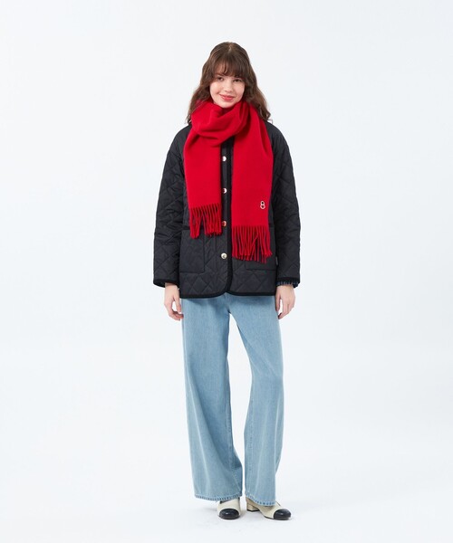 MACKINTOSH PHILOSOPHY（ﾏｯｷﾝﾄｯｼｭ ﾌｨﾛｿﾌｨｰ）の「【ROYTON MIDDLE WIDE（ロイトンミドルワイド）】キルティング（ブルゾン・レディース・ダークネイビー/カーキ/ホワイト系その他・38/40/36）」の5枚目の写真