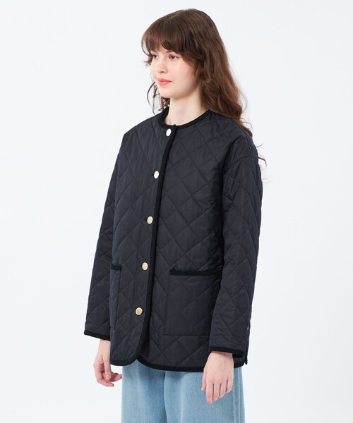 MACKINTOSH PHILOSOPHY（ﾏｯｷﾝﾄｯｼｭ ﾌｨﾛｿﾌｨｰ）の「【ROYTON MIDDLE WIDE（ロイトンミドルワイド）】キルティング（ブルゾン・レディース・ダークネイビー/カーキ/ホワイト系その他・38/40/36）」の10枚目の写真