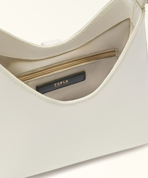 FURLA（フルラ）の「フルラ イリデ ミニホーボーバッグ（ショルダーバッグ・レディース・モカ/ホワイト/ブラック・ONE SIZE）」の10枚目の写真