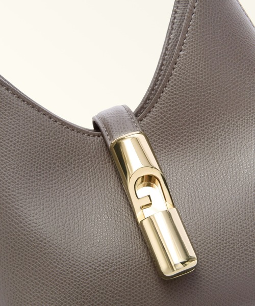 FURLA（フルラ）の「フルラ イリデ ミニホーボーバッグ（ショルダーバッグ・レディース・モカ/ホワイト/ブラック・ONE SIZE）」の12枚目の写真