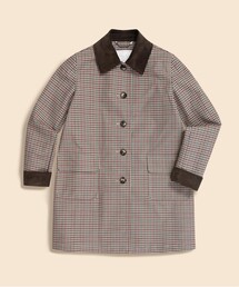 【極希少✨】ブルックスブラザーズ ロロピアーナ メルトンコート ステンカラー 紺 ポリエステル 2レイヤー バルカラーコート | Brooks Brothers