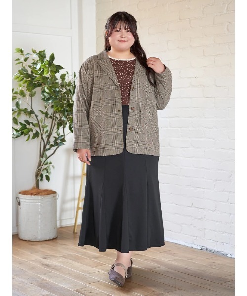 Re-J&SUPURE(リジェイアンドスプル)の「【大きいサイズ】【Kannaコラボ】小花柄プルオーバー(Tシャツ/カットソー・レディース・ブラウン/オフホワイト・XX-LARGE/XXX-LARGE/XXXX-LARGE)」の17枚目の写真