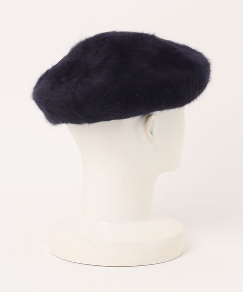 SUPER HAKKA（スーパーハッカ）の「フラワーワンポイント刺繍シャギーベレー帽（ハンチング/ベレー帽・レディース・グレー/ブラック/ベージュ/ネイビー・FREE）」の5枚目の写真