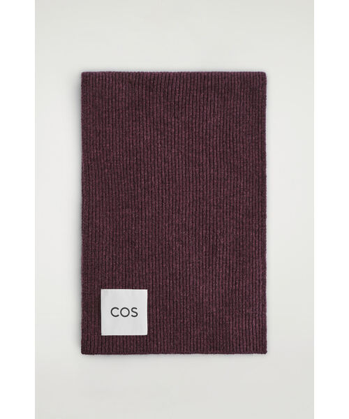 COS マフラー COS（コス）の「リブ編みウールカシミヤマフラー（マフラー）」 - WEAR