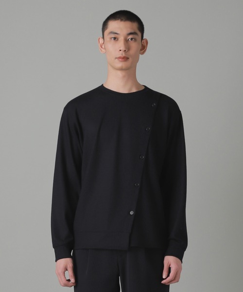 ZUCCa（ズッカ）の「ウールジャージィー / プルオーバー / S（ニット/セーター・メンズ・ネイビー/オレンジ/グレー・M size）」の3枚目の写真
