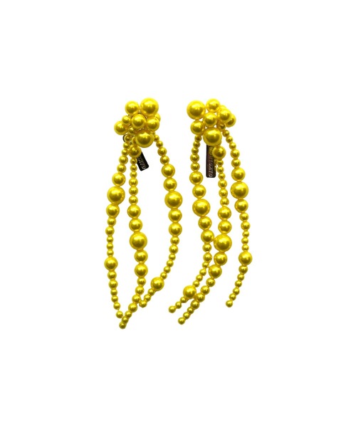 NON TOKYO（ノントーキョー）の「NON TOKYO/ノントーキョー/フリンジパールイヤリング（イヤリング・レディース・ピンク/イエロー/ブルー・F）」の3枚目の写真