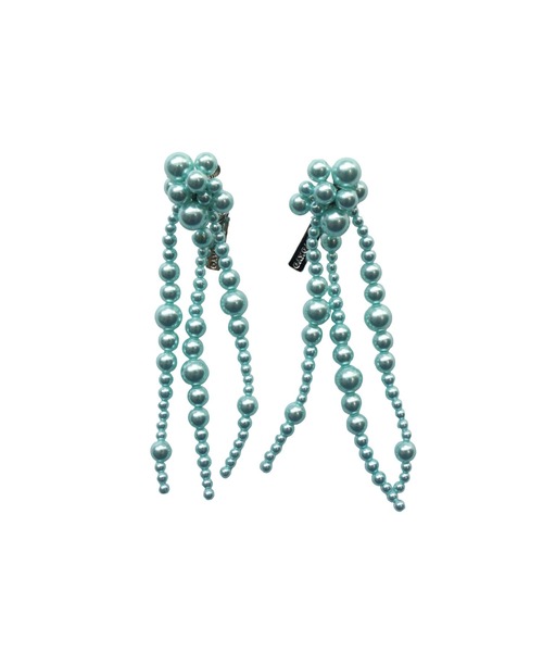 NON TOKYO（ノントーキョー）の「NON TOKYO/ノントーキョー/フリンジパールイヤリング（イヤリング・レディース・ピンク/イエロー/ブルー・F）」の4枚目の写真