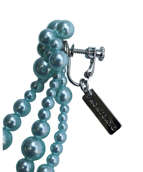 NON TOKYO（ノントーキョー）の「NON TOKYO/ノントーキョー/フリンジパールイヤリング（イヤリング・レディース・ピンク/イエロー/ブルー・F）」の7枚目の写真