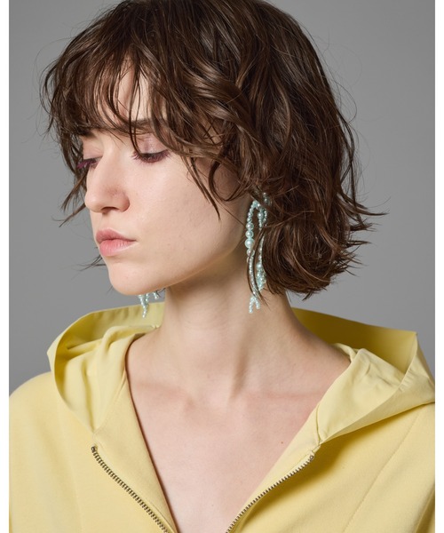 NON TOKYO（ノントーキョー）の「NON TOKYO/ノントーキョー/フリンジパールイヤリング（イヤリング・レディース・ピンク/イエロー/ブルー・F）」の6枚目の写真