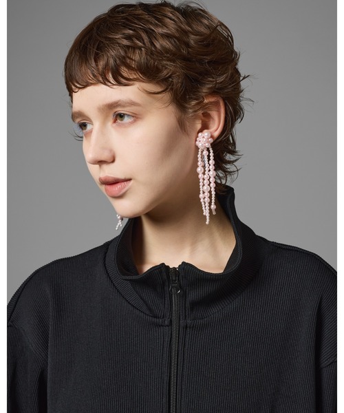 NON TOKYO（ノントーキョー）の「NON TOKYO/ノントーキョー/フリンジパールイヤリング（イヤリング・レディース・ピンク/イエロー/ブルー・F）」の11枚目の写真