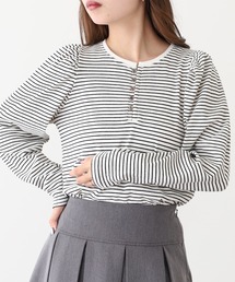 OMNES（オムネス）の「リブパワーショルダー長袖プルオーバー（シャツ/ブラウス）」