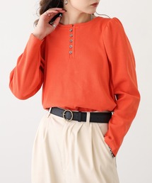 FUNALIVE（ファンアライブ）の「リブパワーショルダー長袖プルオーバー（シャツ/ブラウス）」